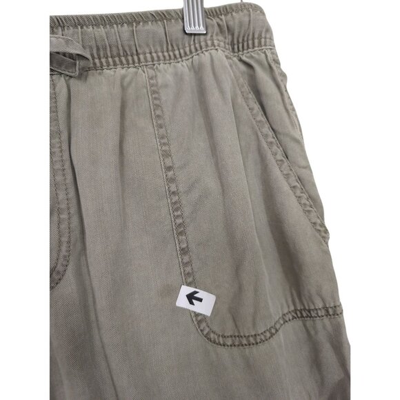 C&C California Cargo Jogger Pants Women L Green Minimalist Travel Elastic Wasit - Picture 8 of 13